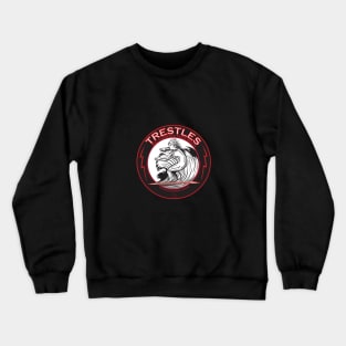 SURFING TRESTLES BEACH SOUTHERN CALIFORNIA Crewneck Sweatshirt